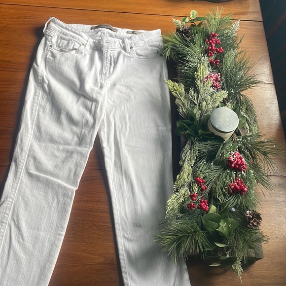 Guess crop midi white pants size28 - Picture 1 of 4